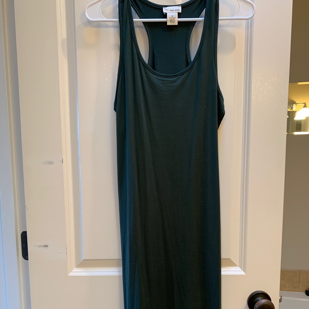 Forest Green Below the Knee Dress